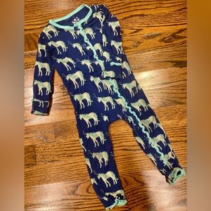 KICKEE PANTS Unicorn Jumper/Onesie, Size 12-18